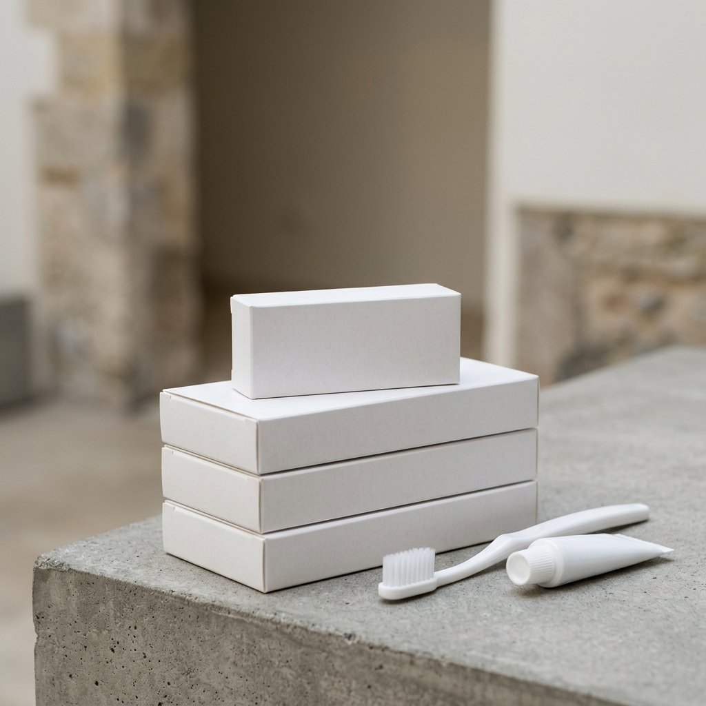 Зубной набор для отелей AMN-DENTAL-KIT-BOX в картонной коробочке