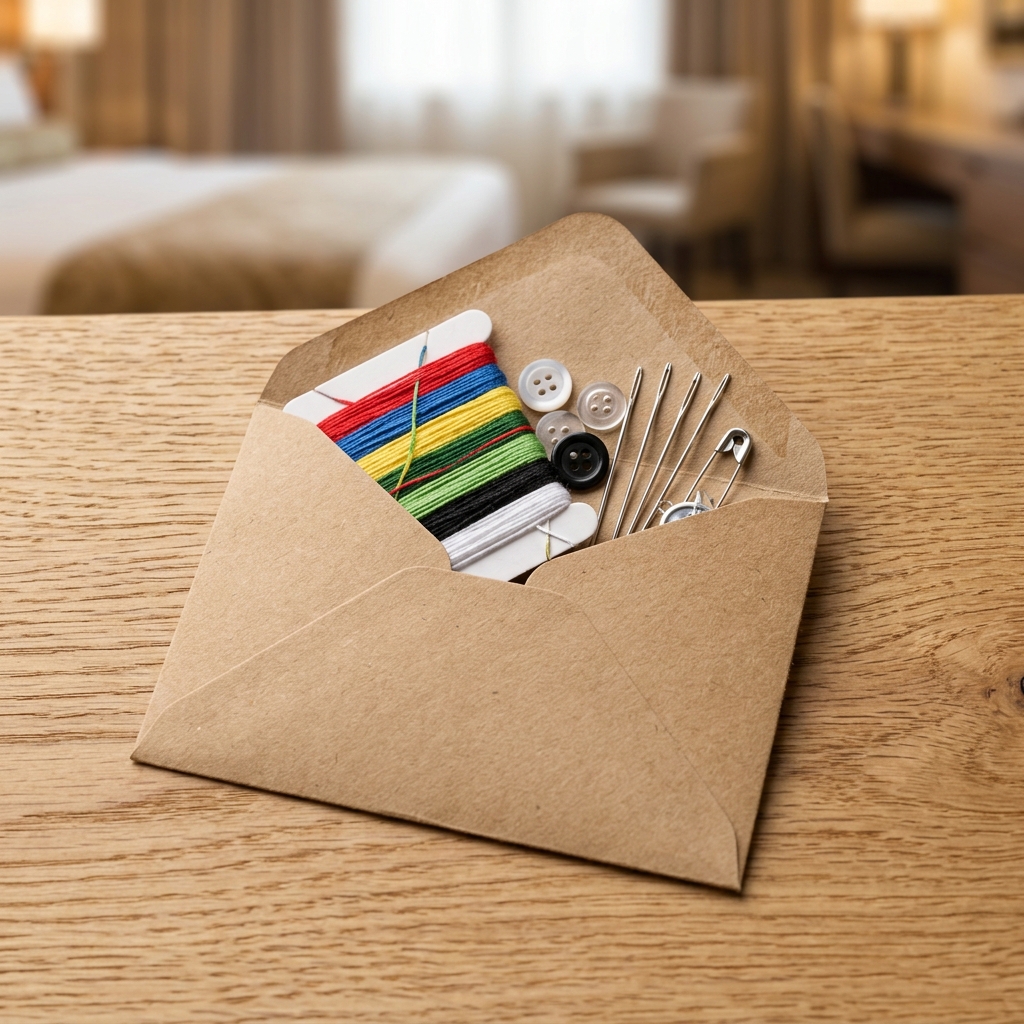 Швейный набор для отелей AMN-SEWING-KIT-ENVELOPE в бумажном конверте